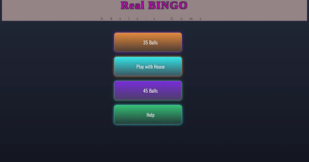 BINGO Real cover art