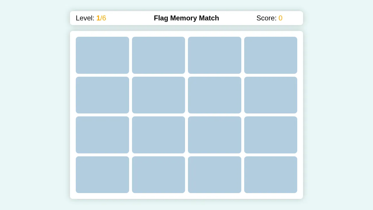 Flag Memory Match screenshot 1