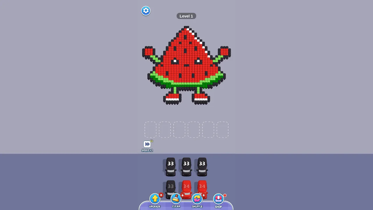 Pixel Jam Bus Puzzle gameplay: Pixel Jam Bus Puzzle screenshot 2
