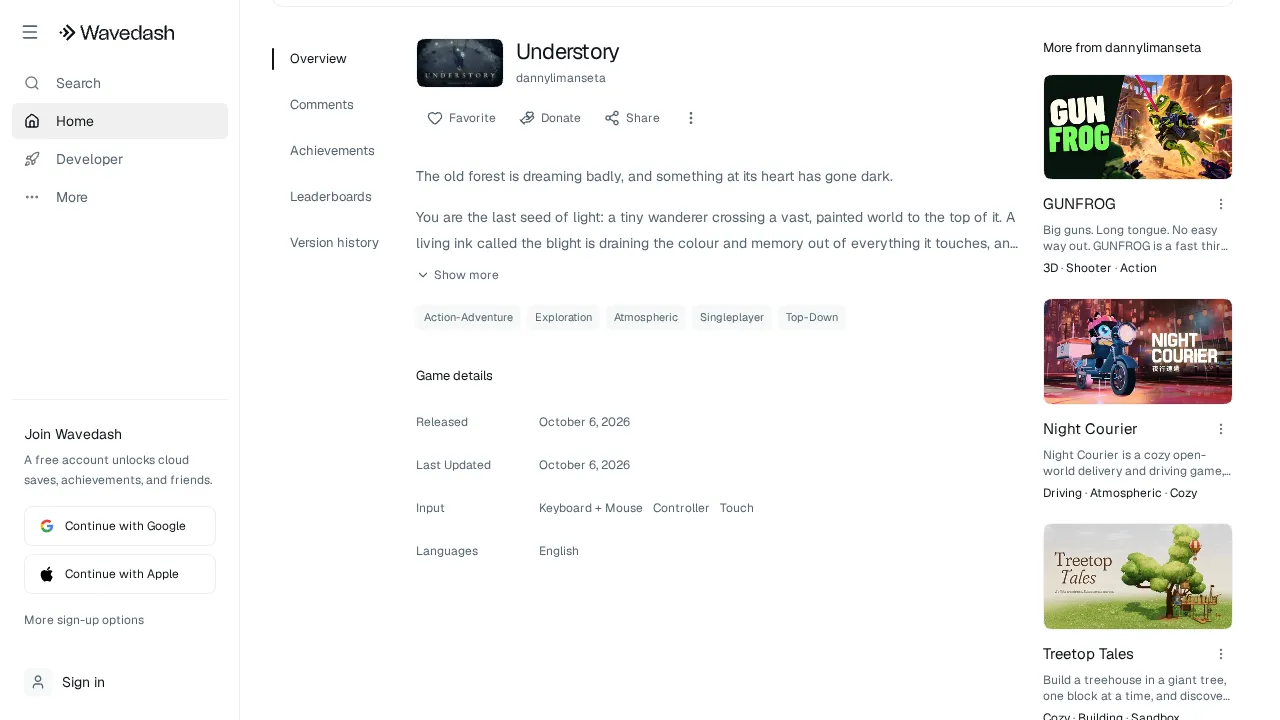 Play Understory for Free on Wavedash gameplay: Play Understory for Free on Wavedash screenshot 2