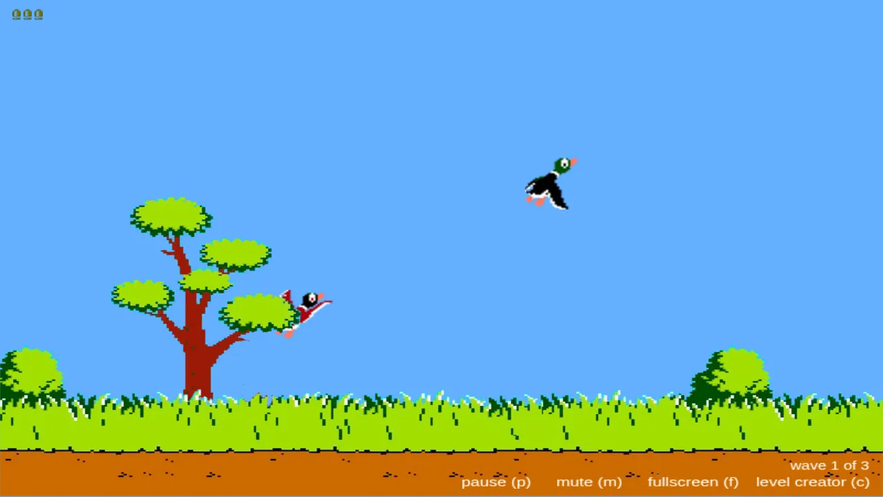 DuckHunt JS gameplay: DuckHunt JS screenshot 3