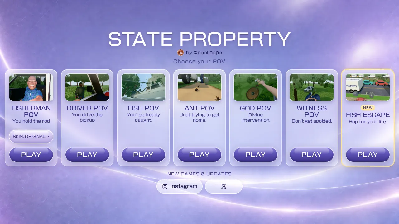 State Property gameplay: STATE PROPERTY · Choose your POV screenshot 3