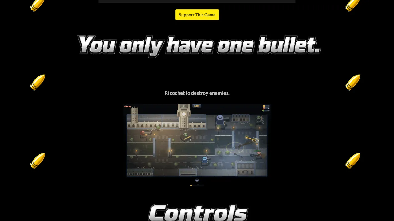 One Bullet gameplay: One Bullet by 74bit screenshot 2