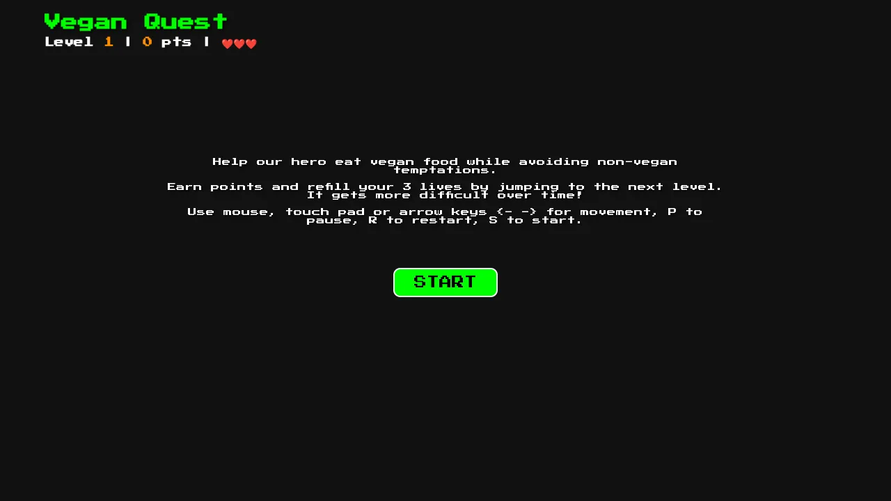 Vegan Quest screenshot 1