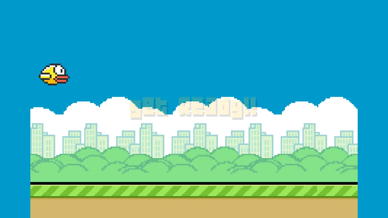 Clumsy Bird - A Flappy Bird clone using MelonJS screenshot 2